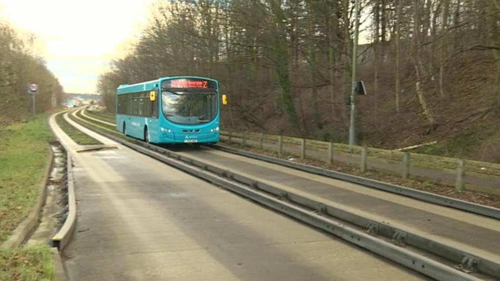 Guided busway