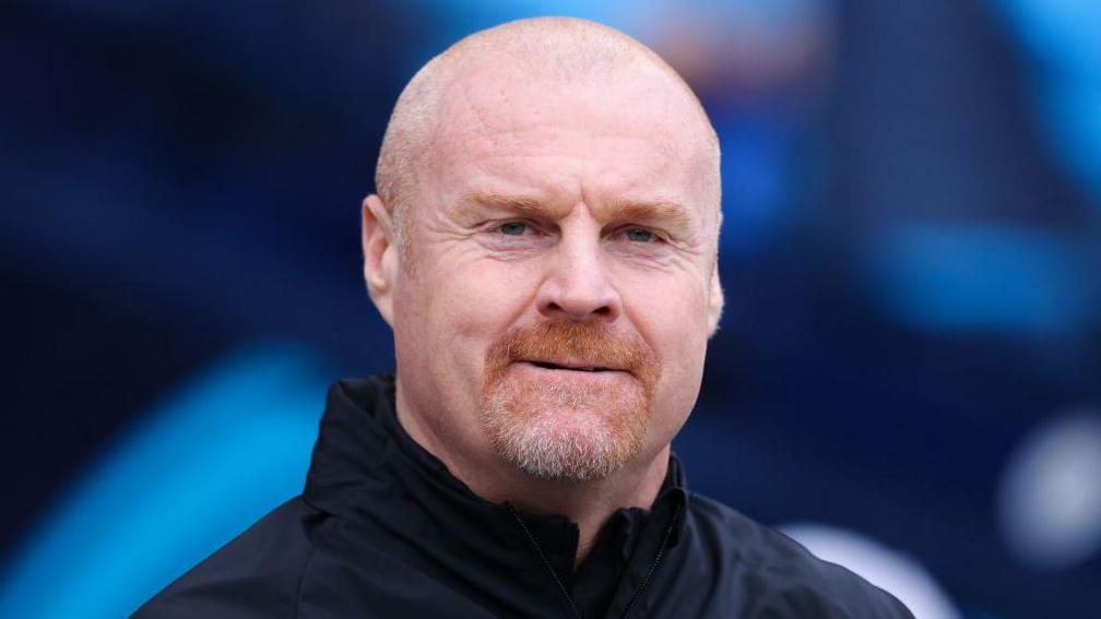 Sean Dyche on Everton touchline duty