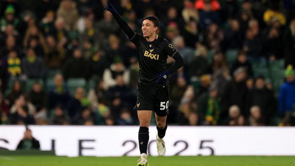 Filip Krastev after equalising for Oxford