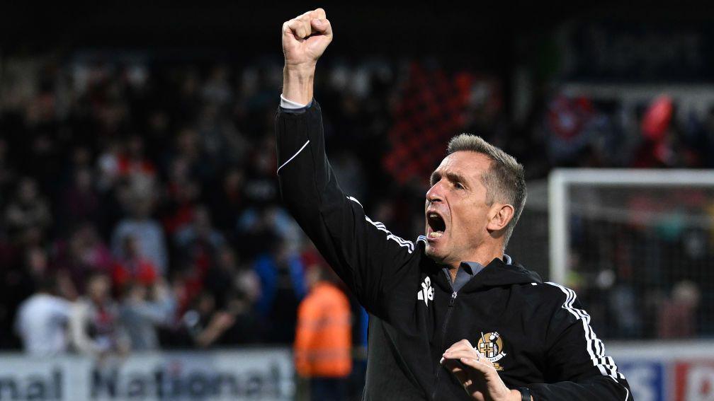 Stephen Baxter celebrating at Seaview