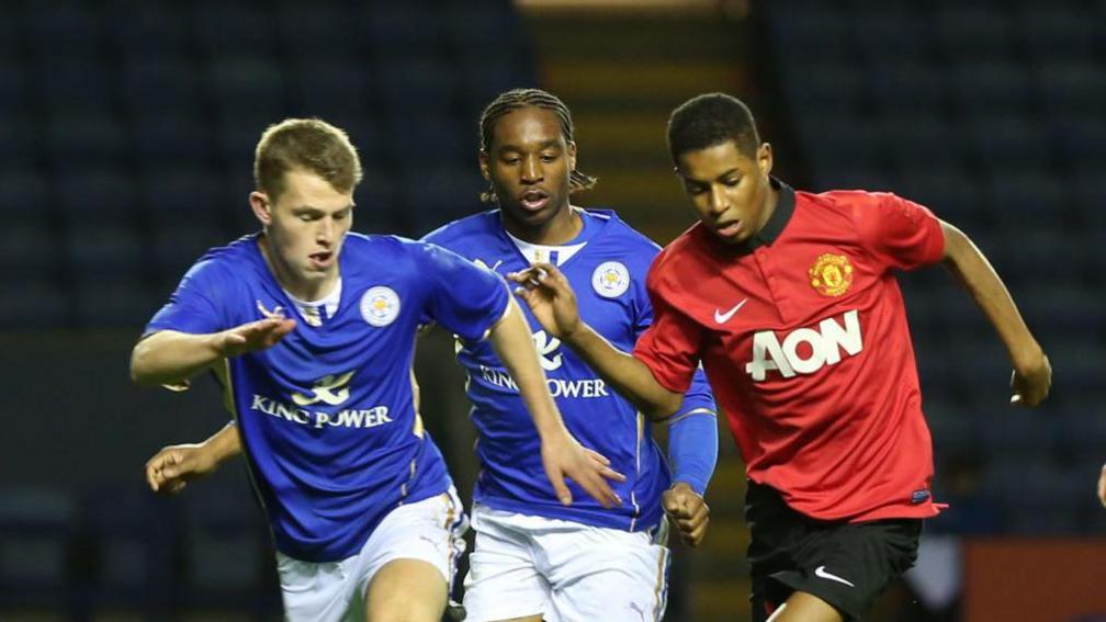 Rashford playing for United in 2014