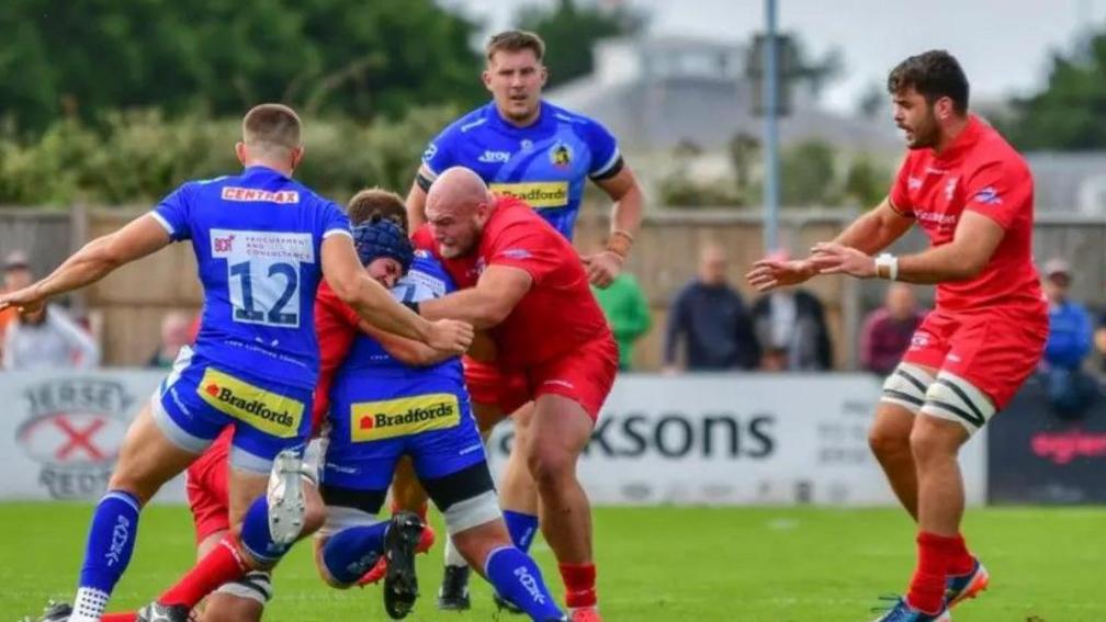 Jersey Reds v Exeter in Premiership Rugby Cup