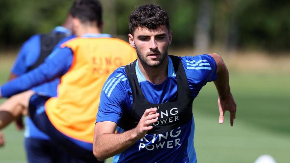 Tom Cannon training for Leicester City