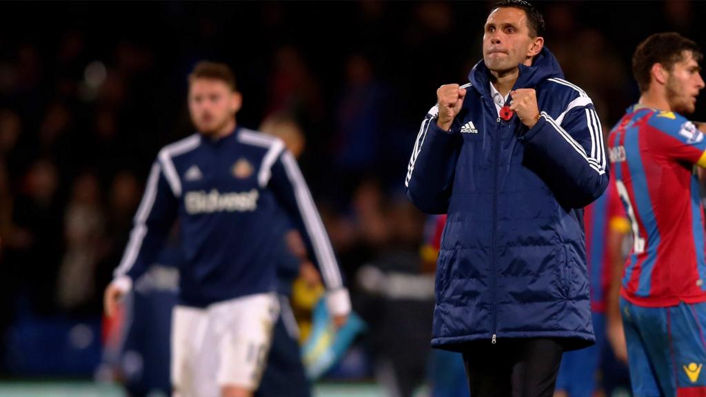 Gus Poyet at full-time
