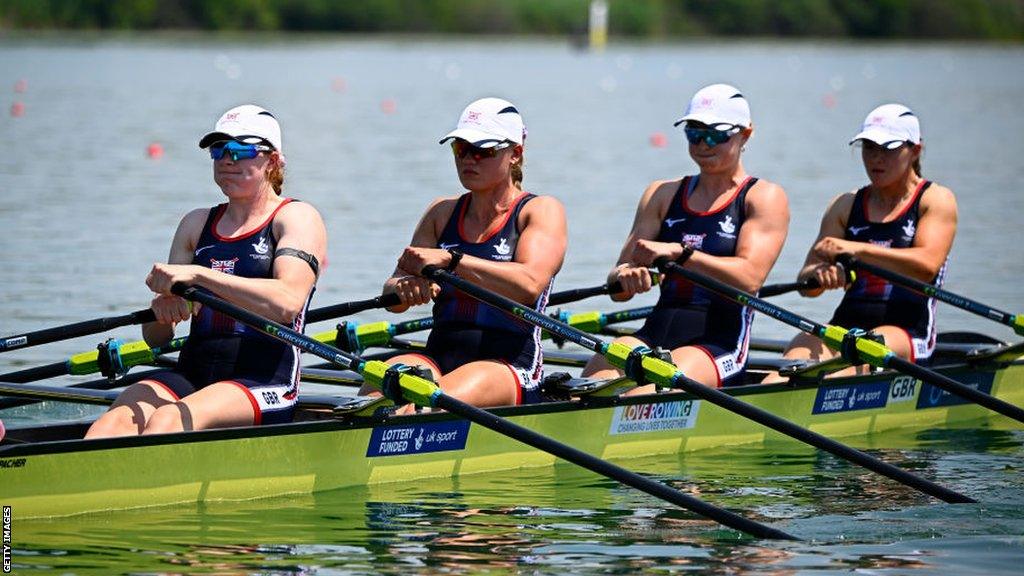 The GB women's quadruple sculls edged out the Netherlands in their final on Saturday