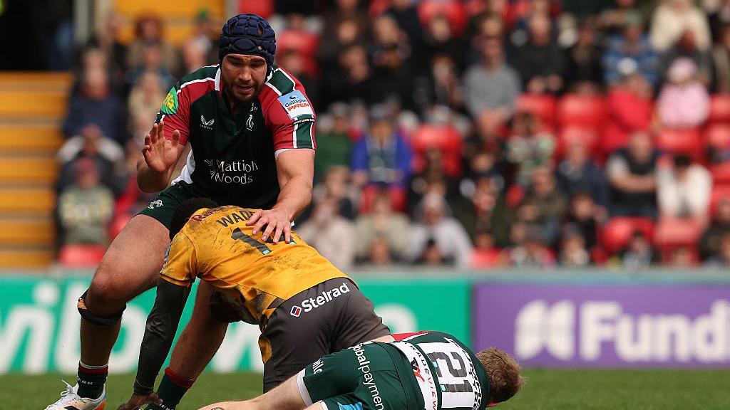 George Martin in action for Leicester