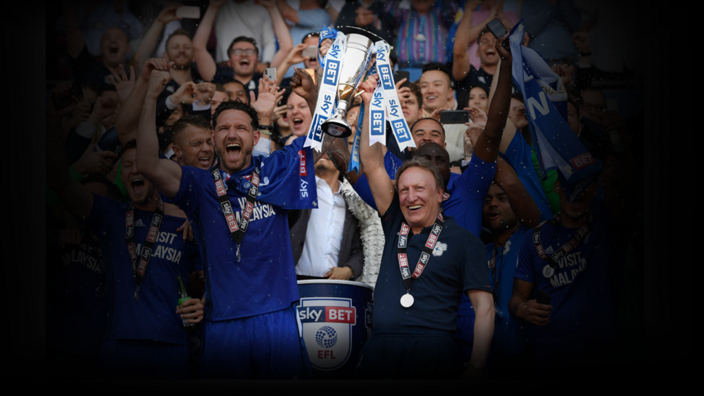 Cardiff City celebration