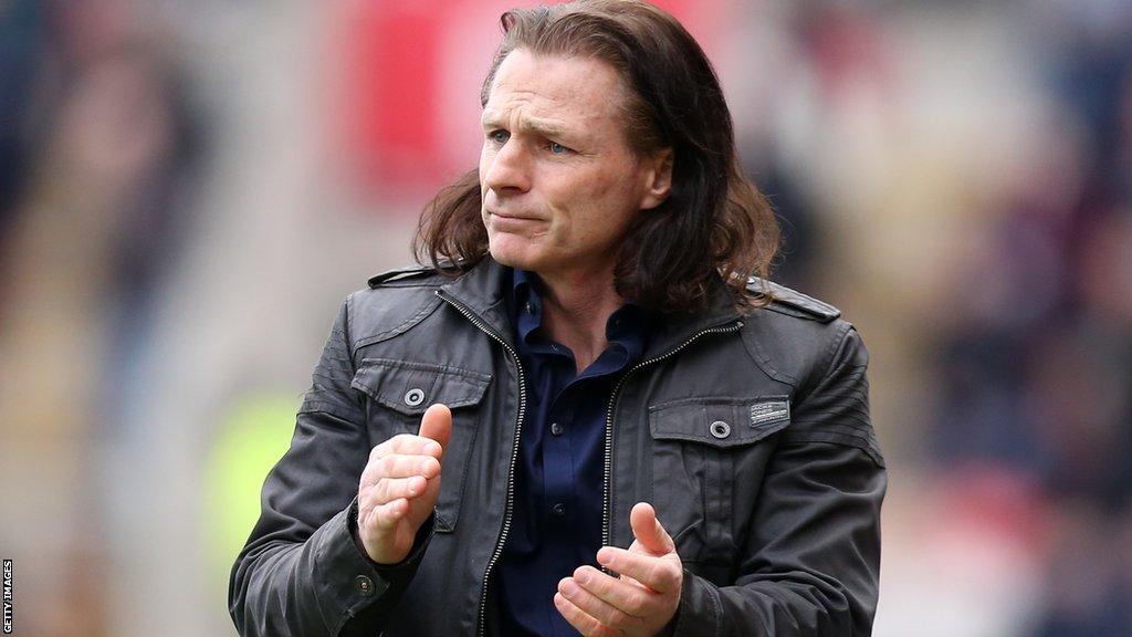 QPR boss Gareth Ainsworth on the touchline