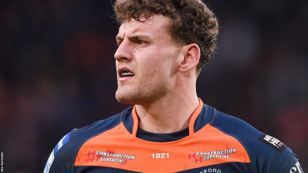 Castleford Tigers back-rower George Lawler in action