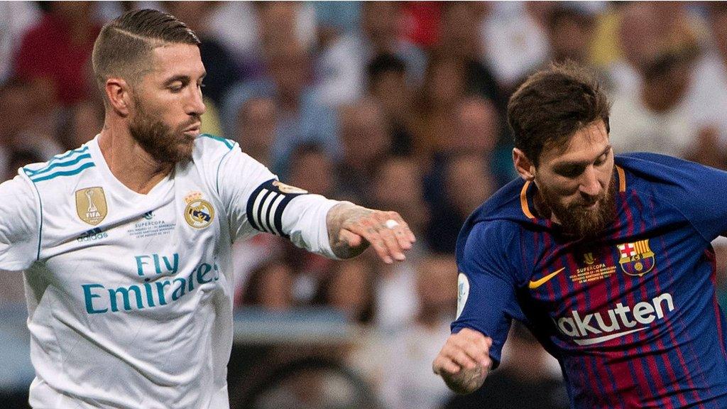 Sergio Ramos and Lionel Messi