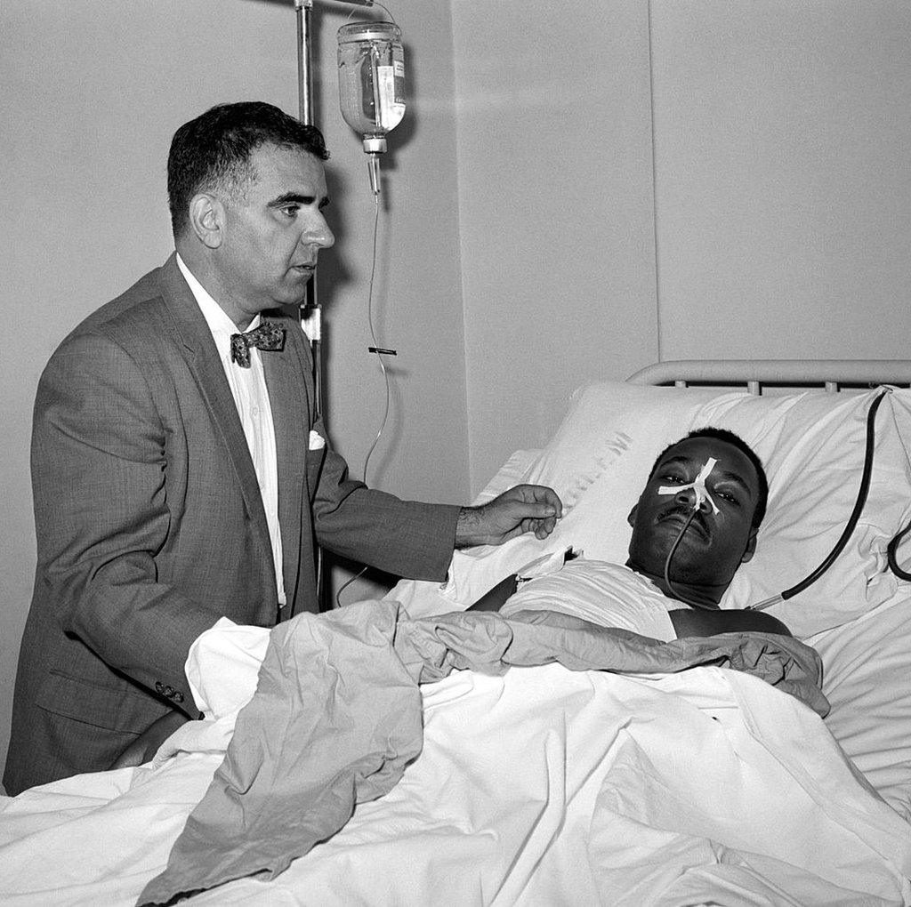 Dr King in the hospital