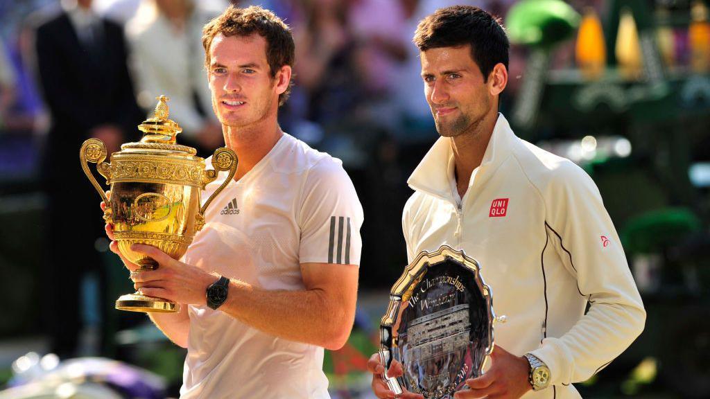 Andy Murray winning 2013 Wimbledon