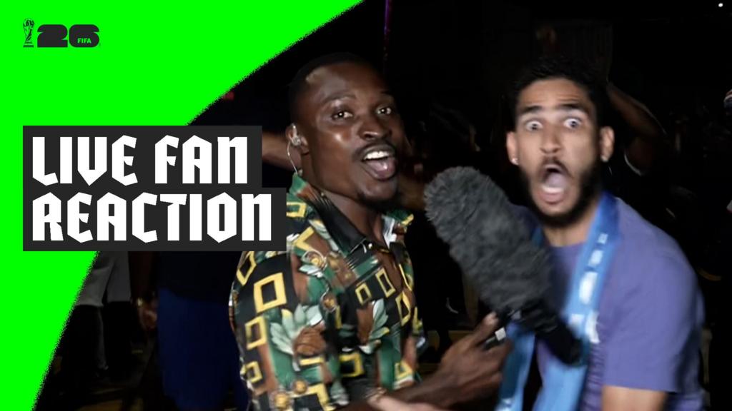 Cape Verde fan goes wild over first goal against Uruguay live on BBC