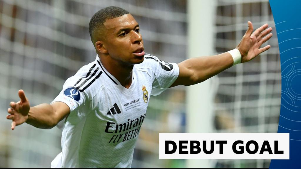 'Superstar' Mbappe scores first goal for Real Madrid