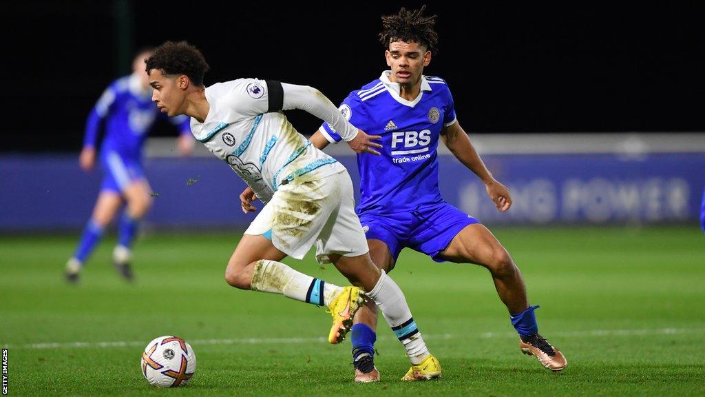 Ben Elliott in action for Chelsea's youth side