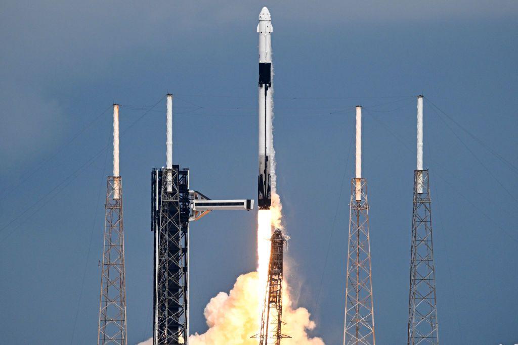 SpaceX rockets blasts off