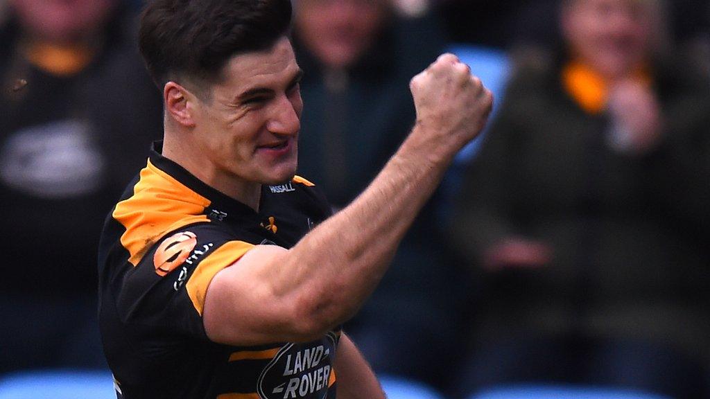Wasps winger Ross Neal scored the first try, then set up the second, inside the first 10 minutes of his debut against Bristol