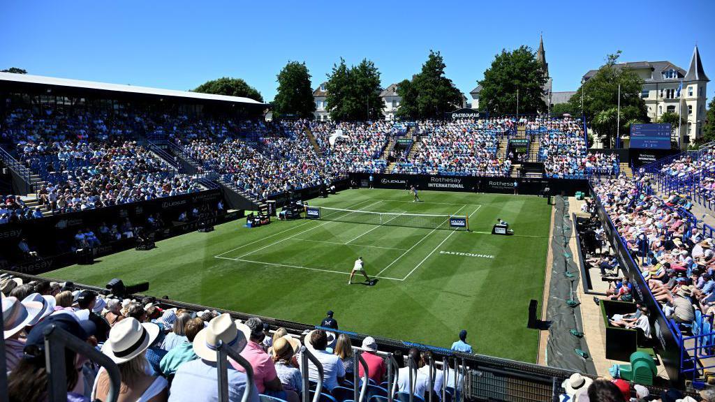 Centre court in Eastbourne