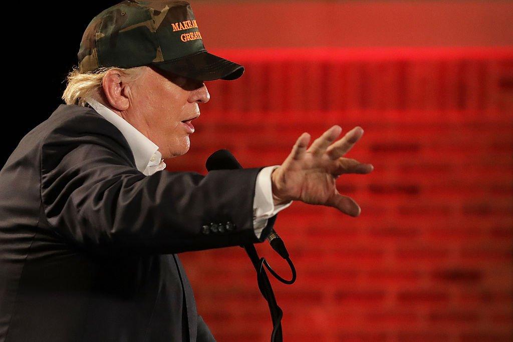 Donald Trump, the US Republican contender in the presidential race