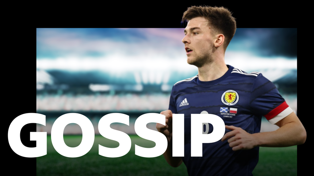 BBC gossip graphic and Kieran Tierney