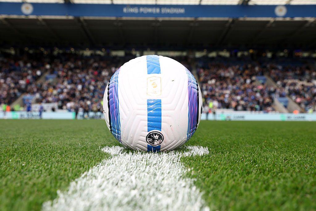 Premier League football on the centre spot.