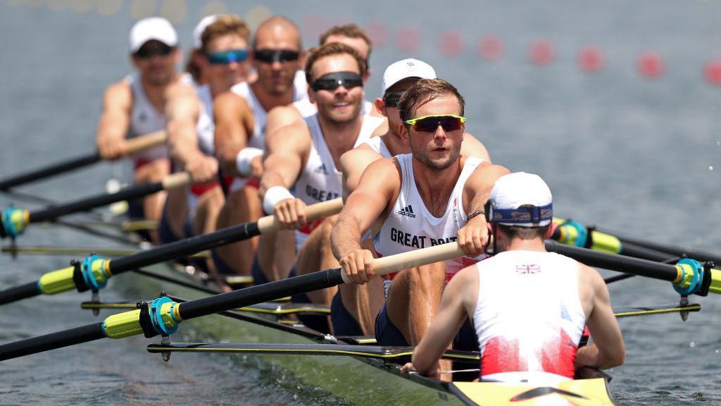 Team GB rowing at Tokyo 2020