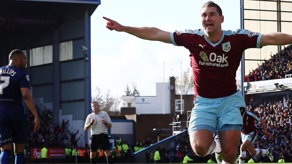 Burnley striker Sam Vokes HERO