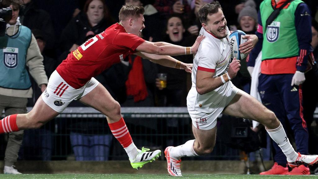 Jacob Stockdale notches his Ulster first-half try