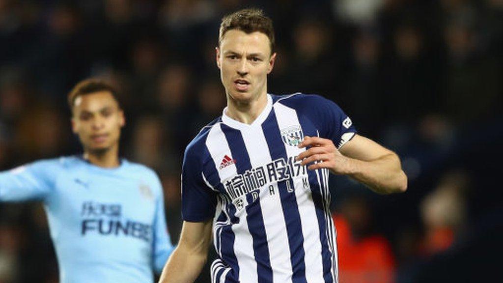 West Brom defender Jonny Evans