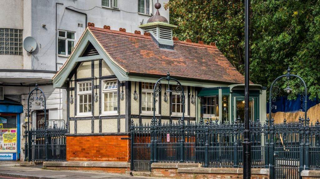 Renovated public toilets and cafe in Bruce Grove, Tottenham