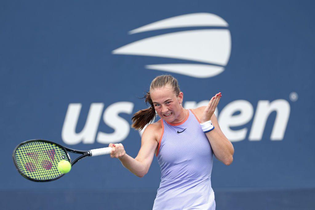 Mika Stojsavljevic in action in the junior US Open final