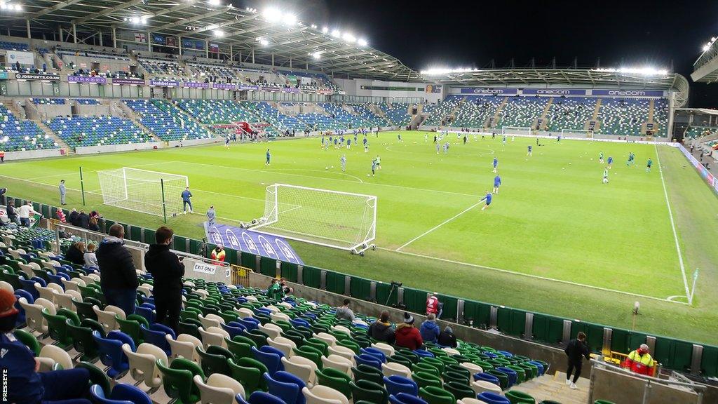 The National Stadium at Windsor Park is the traditional home of the Northern Ireland football team