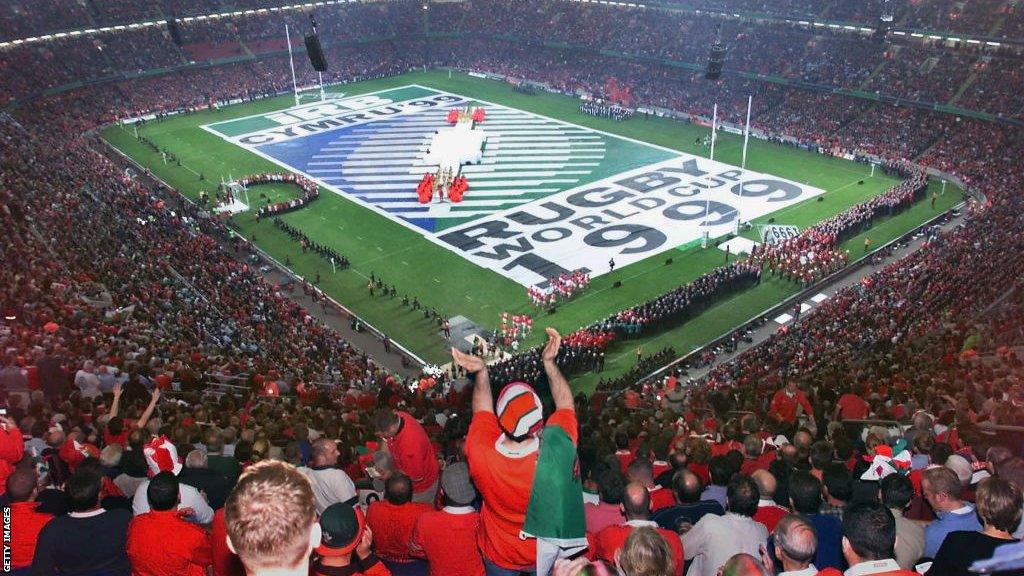 Opening ceremony of 1999 World Cup at Millennium Stadium