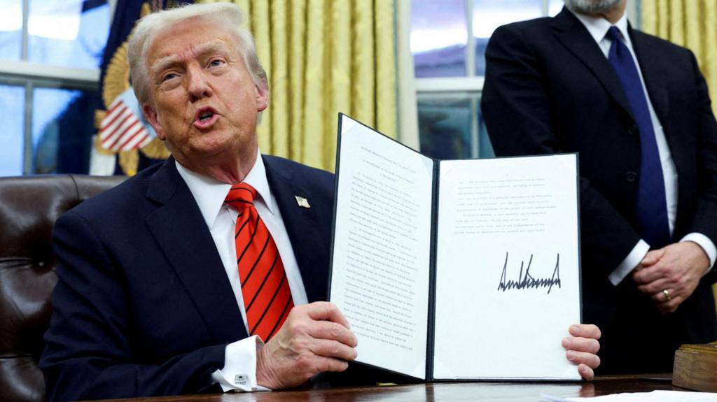 Trump signing executive order on aluminium imports