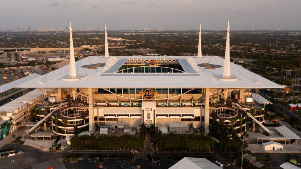 The Hard Rock Stadium in Miami