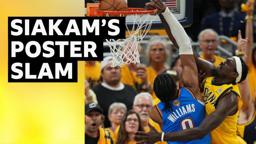 No-look pass leads to emphatic dunk in NBA Finals