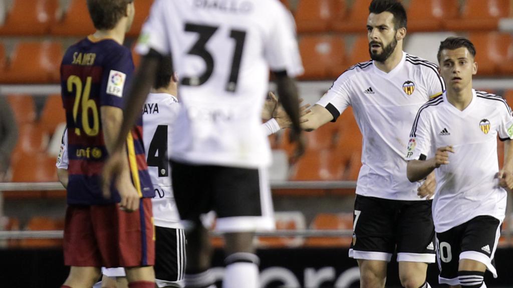 Alvaro Negredo celebrates