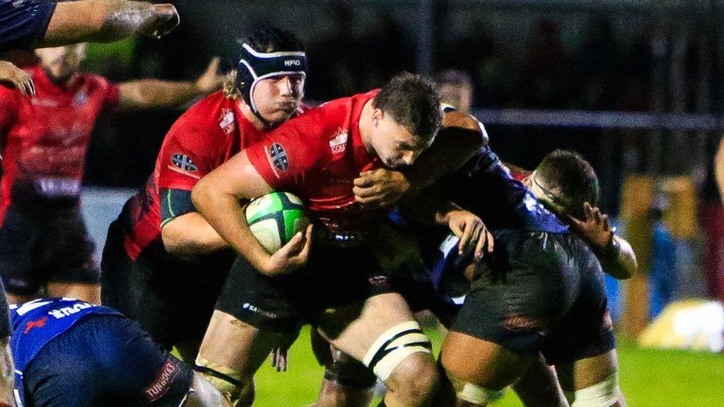 Cornish Pirates in action against London Scottish