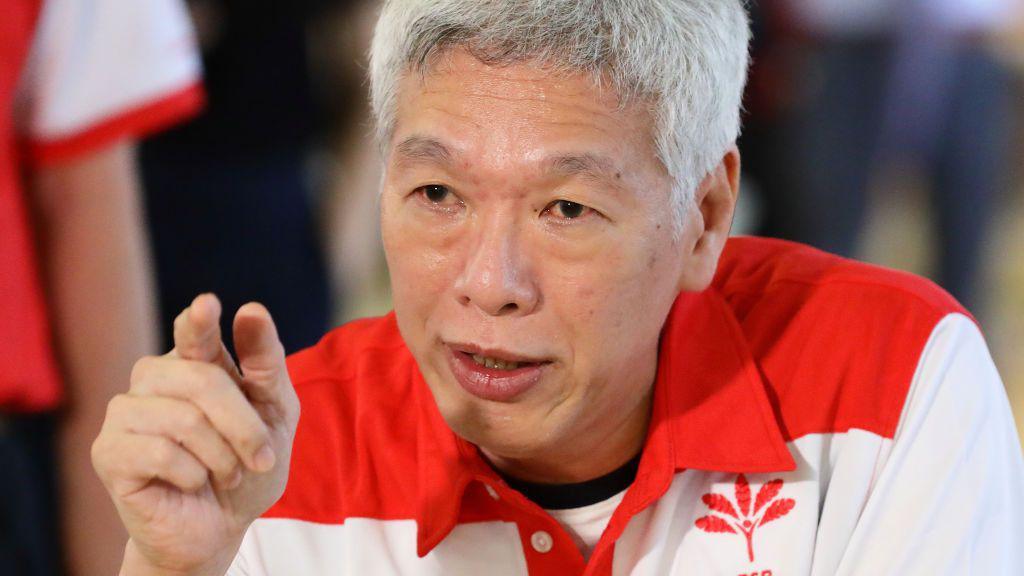 Lee Hsien Yang, the son of the late Lee Kuan Yew and the younger brother of Singapore Prime Minister, Lee Hsien Loong, joins the Progress Singapore Party (PSP) walkabout, led by party chief, Dr Tan Cheng Bock on June 24, 2020 in Singapore