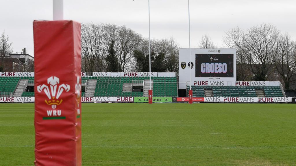 A general view of Rodney Parade