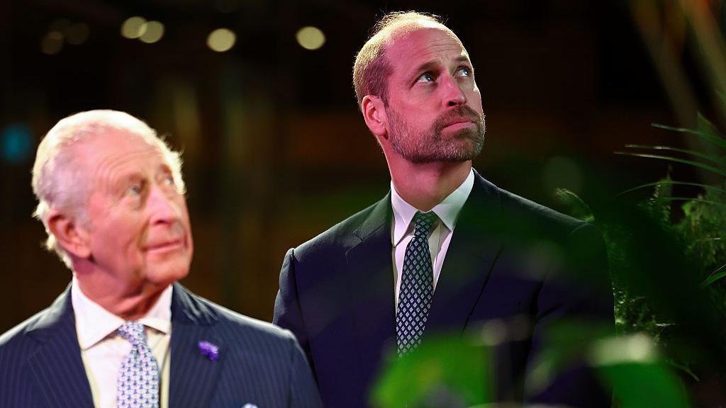 Prince William, Prince of Wales and King Charles III attend the Countdown to COP30 at the Natural History Museum.
