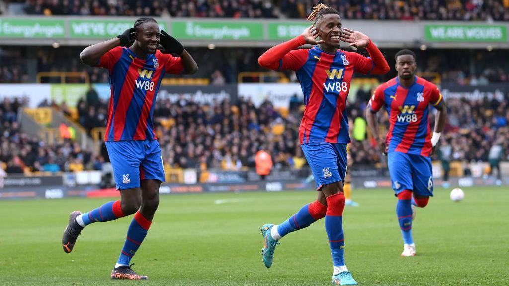 Wilfried Zaha and Jean-Philippe Mateta
