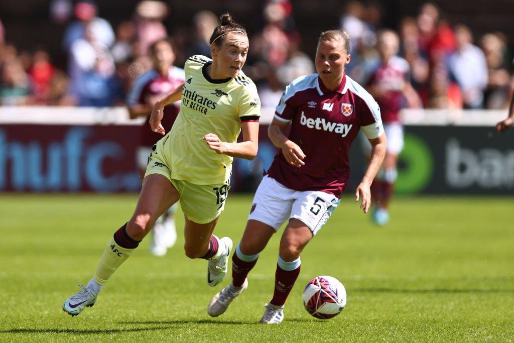 WSL match between Chelsea and West Ham