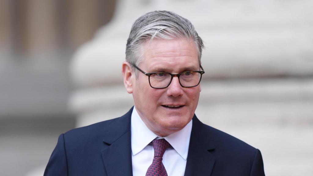  Keir Starmer departs the British Museum in London