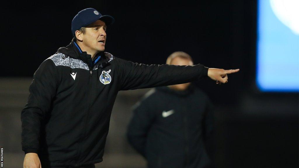 Bristol Rovers manager Joey Barton