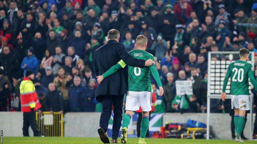 Steven Davis and Michael O'Neill left Windsor Park arm in arm following the draw with the Netherlands