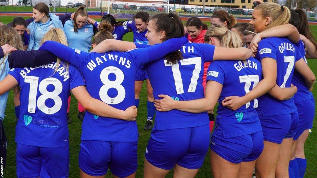 Cardiff City Women won both the Adran Premier and FAW Women's Cup titles last season