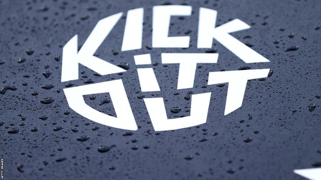 Kick It Out sign