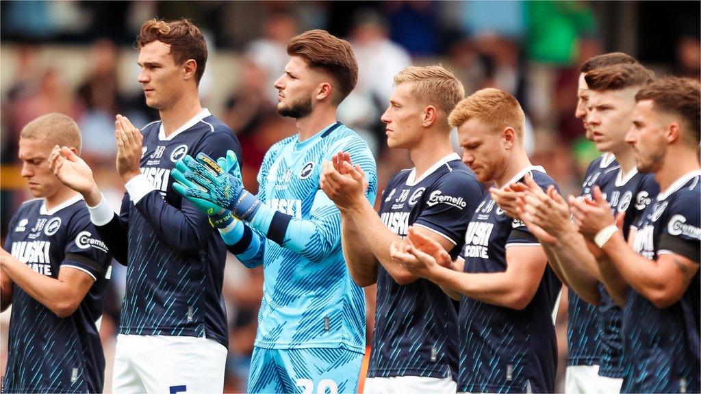 Millwall players clapping