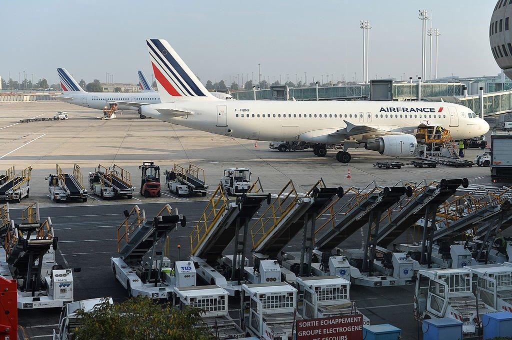 Air France plane sitting on the tarmac